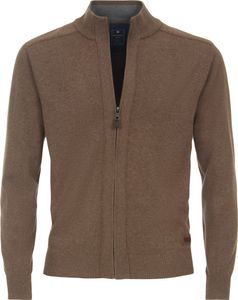 REDMOND Strickjacke ohne Taschen Braun 2XL Regular Fit REDMOND Strickjacke ohne Taschen Braun 2XL Regular Fit