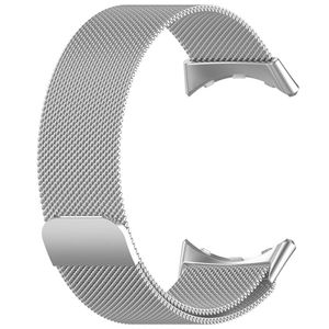 Metall Magnet Uhrenarmband Armband für Google Pixel Watch (Silber)