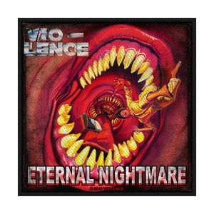 Vio-lence - nášivka "Eternal Nightmare" - polyester RO8369 (jedna veľkosť) (červená/žltá/biela)
