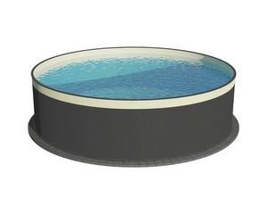 Bazén s oceľovou stenou Planet Pool samotný bazén 350 x 90 cm bez príslušenstva antracit/pieskový