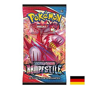 1x Stück Booster - POKÉMON 45260 PKM Pokémon SWSH05 Schwert und SchildBooster Kampfstile, Deutsch