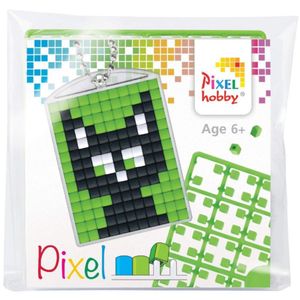 Pixel Schlüsselanhänger Set Mini Pixel Hobby Motiv / Form: Katze