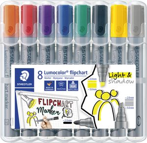 STAEDTLER Lumocolor Flipchart-Marker 356/356B 8er Etui