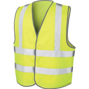 Herren Motorway Vest /  nach ISOEN20471:2013 - Farbe: Fluorescent Yellow - Größe: XXL/3XL