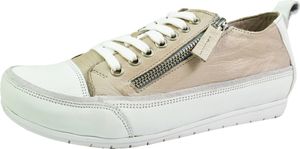 Andrea Conti Damen Schuhe Halbschuh Sneaker sportlich Leder Schnürung 0345911, Größe:38 EU, Farbe:Grau