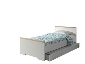 Pokojová souprava pro mládež LONDON 2-dílná se skládá z: Jednolůžko LF 90 x 200 cm a zásuvka na postel, bílýImitace, masivní přírodní buková pata