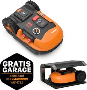 WORX 20V Akku-Mähroboter Landroid L1000 20cm/1.000 m² mit App WR147E.1, inkl. Installationsmaterial