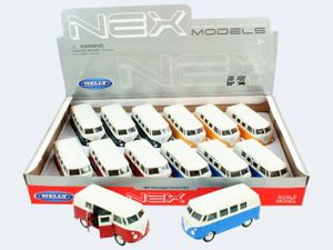 Welly Volkswagen T1 Bus 1963 Metall Freilauf 11cm