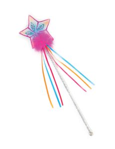 Glitzer-Zauberstab pink/pastell - Faschingszubehör für Kinder
