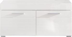 trendteam Garderobe Sitzbank Amanda Weiß Nachbildung/Weiß Hochglanz Tiefzieh 91 x 42 x 38 cm trendteam Garderobe Sitzbank Amanda Weiß Nachbildung/Weiß Hochglanz Tiefzieh 91 x 42 x 38 cm