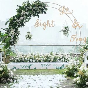 WISFOR 2,4 m okrúhly svadobný oblúk Double Tube DIY IronImitáciaatívne záhradné pozadie Kvetinový rám Manželský oblúk pre svadobnú pártyImitáciaáciu Vonkajší interiér