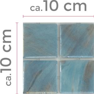 Muster von Glas Schwimmbad Pool Mosaik Alassio Blau 38