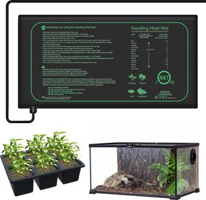 Heizmatte für Sämling Germination Pflanzen Anzucht Wärmeplatte Wasserdicht Wärmematte Gewächshaus Hydroponischer Reptil Heizkissen, 52x25cm Heizmatte für Sämling Germination Pflanzen Anzucht Wärmeplatte Wasserdicht Wärmematte Gewächshaus Hydroponischer Reptil Heizkissen, 52x25cm