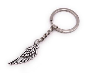 Onwomania Schlüsselanhänger Engelsflügel Engel himmlisches Wesen silber Anhänger Keychain