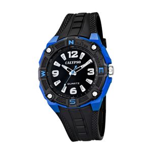Calypso Kunststoff PUR Herren Uhr K5634/3 Armbanduhr schwarz Analogico D2UK5634/3