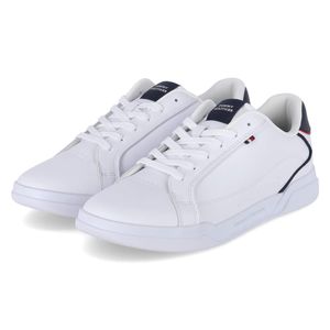 Tommy Hilfiger Pánske nízke tenisky LO CUP LTH DETAIL White Smooth Leather Veľkosť: 45