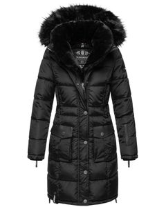 Navahoo Premium Damen Winter Jacke Stepp Mantel Sinja Schwarz 42 - XL