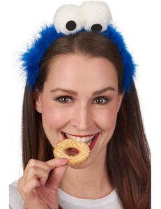 Cookie Krümelmonster Haarreif zum Kostüm - 411002 | Blau mit Kulleraugen