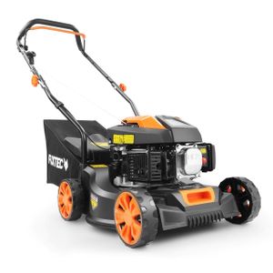 FUXTEC Benzin Rasenmäher | Kompaktmäher 80ccm | 410mm Schnittbreite | 18kg | 45L | ultraleicht, kompakt | bis 400m² | FX-RM4180