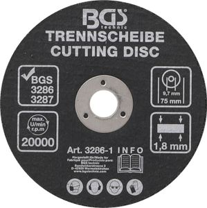BGS 3286-1 Trennscheibe, 75 mm