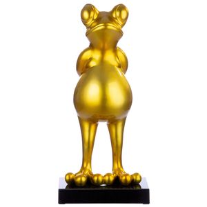 Casablanca by Gilde Dekofigur Skulptur Frosch Frog gold metallic H. 68 cm,52422