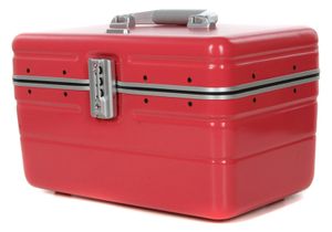 Schminkkoffer Kosmetikkoffer Beautycase Koffer Box Korallen-Rot 38 cm Bowatex