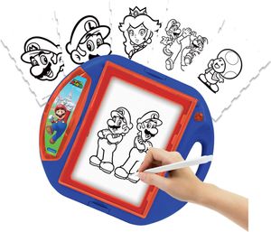 Projektor na kreslenie Super Mario so šablónami a pečiatkami