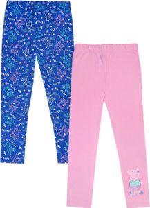 Prasiatko Peppa - Legíny 2-pack pre dievčatá NS7570 (86) (Ružová/modrá) Prasiatko Peppa - Legíny 2-pack pre dievčatá NS7570 (86) (Ružová/modrá)