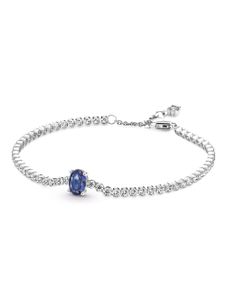 Pandora Armband 590039C01 Sparkling Pave Tennis funkelnde Zirkonia blau leuchtender Kristall Sterling SIlber 925  20