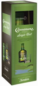 Connemara Peated Single Malt Irish Whiskey  + Tumbler Geschenkset | 40 % vol |0,7 l