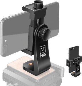 H&S Handy Stativ Halterung - Universal Handyhalterung mit 360° Drehung auch für Ringlichter - Smartphone Adapter mit Verstellbarer Klemme auch für das