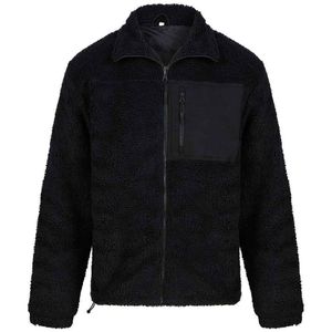 Front Row - Recyklovaná fleecová bunda pánská/dámská unisex PC4707 (S) (Black)