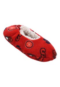 Spider-Man Winter Hausschuhe Pantoffeln Fleece gefüttert , Farbe:Rot, Größe:31/32 EU