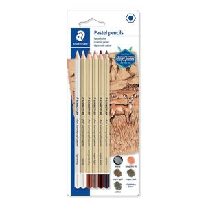 STAEDTLER Buntstift Mars Lumograph pastel 6er Blister