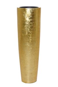 Pflanzkübel Pflanzgefäß exklusiv edel PILA Gold Hochglanz - 37x120 cm