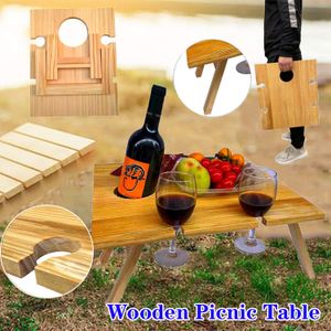Klappbarer Picknicktisch Weinglasregal Klapptisch (30x24cm)