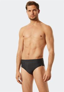 Schiesser Herren Badehose Slip Komfort schwarz 10  ST