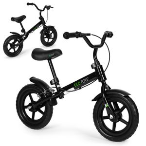Detský krosový bicykel s brzdou EVA kolesá ECOTOYS čierny
