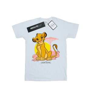Disney - "The Lion King Simba Pastel" T-Shirt für Jungen BI22086 (116) (Weiß)