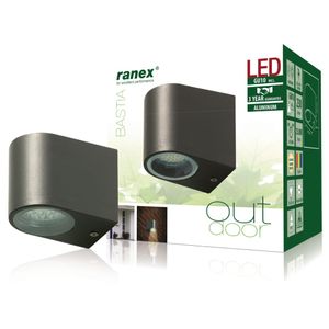 Ranex LED-Wandleuchte 3 W Grau 5000.332