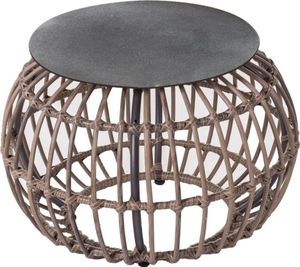Beistelltisch Ariki 50 x 50 x 34 cm Synthetischer Rattan Stahl