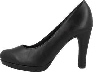 Tamaris Damen Pumps Plateau rund hoher Blockabsatz 1-22426-20, Größe:40 EU, Farbe:Schwarz