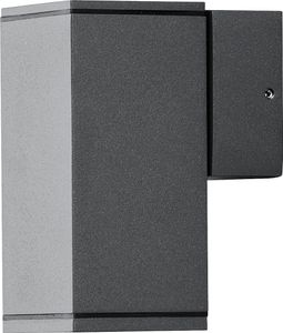 Konstsmide Monza Anthrazitfarben lackiertes Aluminium, klares Glas, Reflektor 7908-370