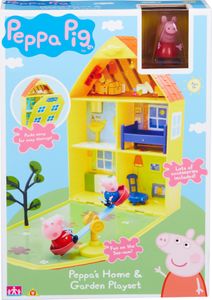 Peppa Wutz Haus mit Garten zusammklapberes Haus zum Spielen und Mitnehmen Peppa Pig
