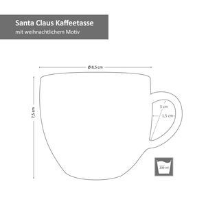 Kaffeeservice 18tlg Santa Claus weihnachtliches Nachbildung