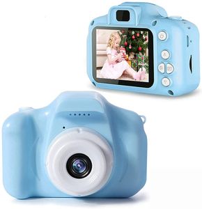 Kinder Kamera, Kinderkamera Digital Fotokamera Selfie, 2Zoll Digitalkamera 480P-720P  Pixel, Fun Junge Mädchen Kamera 32GB SD-Karte, Blau, Geburtstag Weihnachten Geschenk