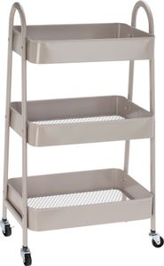 Kovová knihovna na kolečkách bílá 3patrová 44x31,5x78,5 cm Kovová knihovna na kolečkách bílá 3patrová 44x31,5x78,5 cm