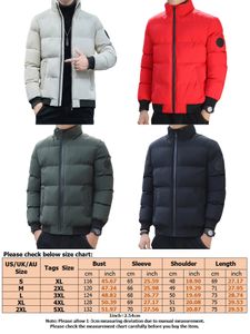 Herren Langarm Jacke Winter Warm Warmes Stehkragen Outwear verdicken Mit Taschen Pufferjacken,Farbe:Khaki,Größe:4xl