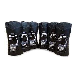 AXE 3in1 Duschgel Shampoo Black 6x 250ml Shower Gel for Men Herren Männer Showergel