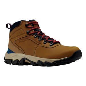 Columbia Men's Newton Ridge Plus II Waterproof Hiking Boot Light Brown/Red Velvet 44 Heren Wanderschuhe